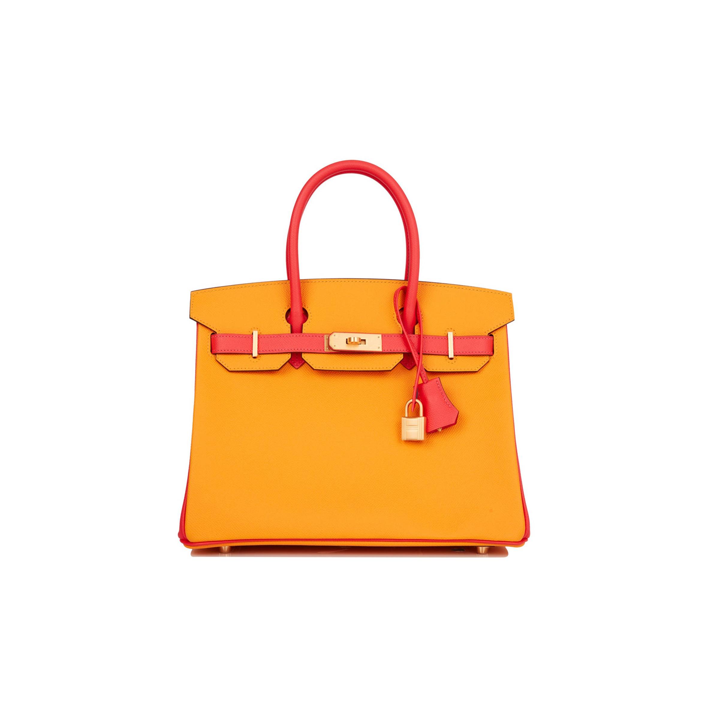 H**me5 SPECIAL ORDER (HSS) BIRKIN 30 JAUNE D'OR AND ROSE JAIPUR EPSOM BRUSHED GOLD HARDWARE ( 30cm*22*16cm) Master Quality